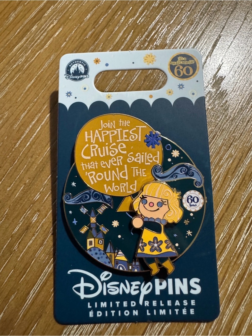 2026 Disneyland It’s a Small World 60th Anniversary Happiest Cruise LR Pin